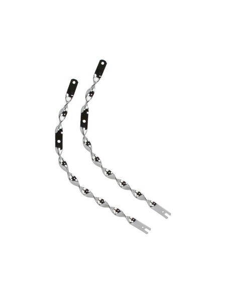 26 Lowrider Bent Flat Twisted Spring Fork Legs Chrome.